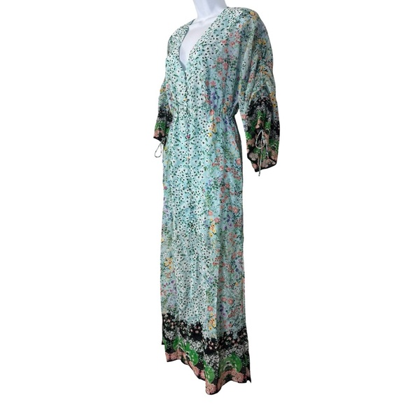 Alice + Olivia Floral Maxi Dress Size 2 Multicolor Garden Party Wedding Guest - Picture 2 of 14